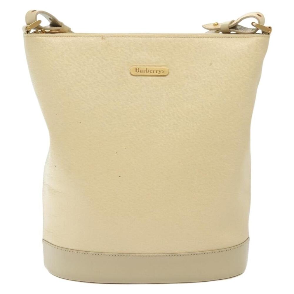 Burberry Leather Shoulder Bag Beige